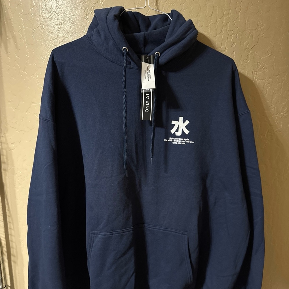 CVLA Hooded Fleece Sun Wave Navy XXL Hoodie NWT